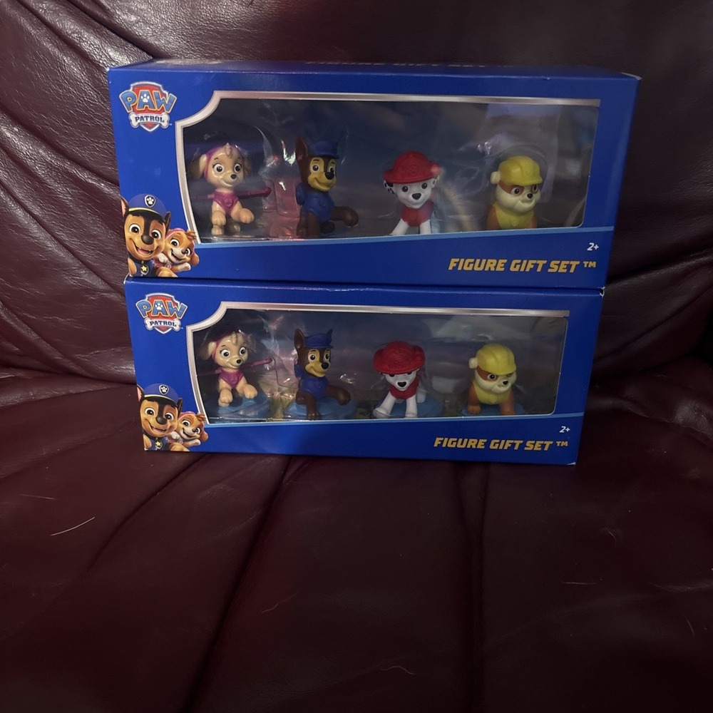 Spin Master PAW Patrol Action Figure Set Skye Chase Marshall Rubble Lot Of 2 Toy